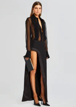 Clearance Meghan Panelled Silk Blouse Tops