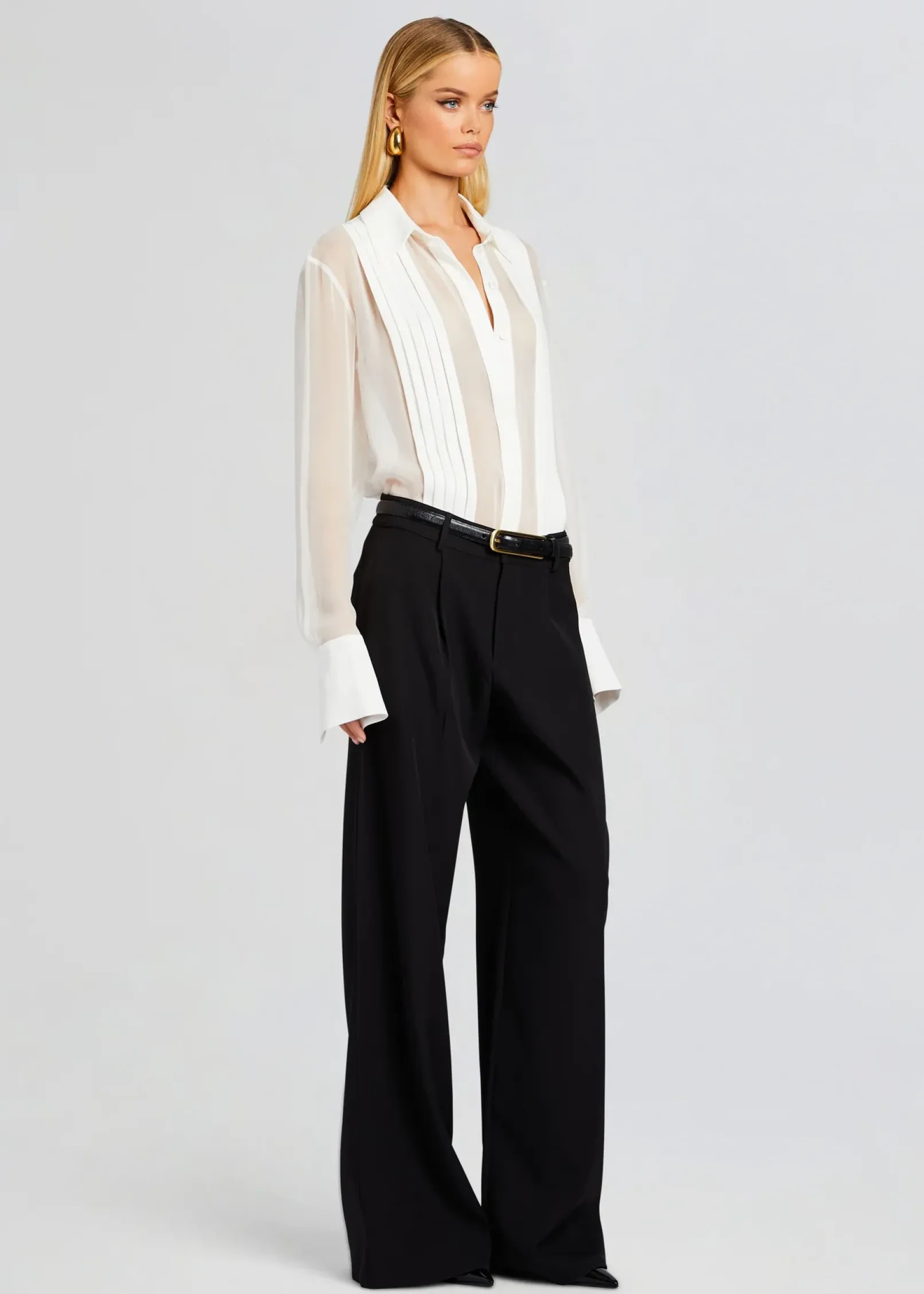 Discount Meghan Panelled Silk Blouse Coming Soon