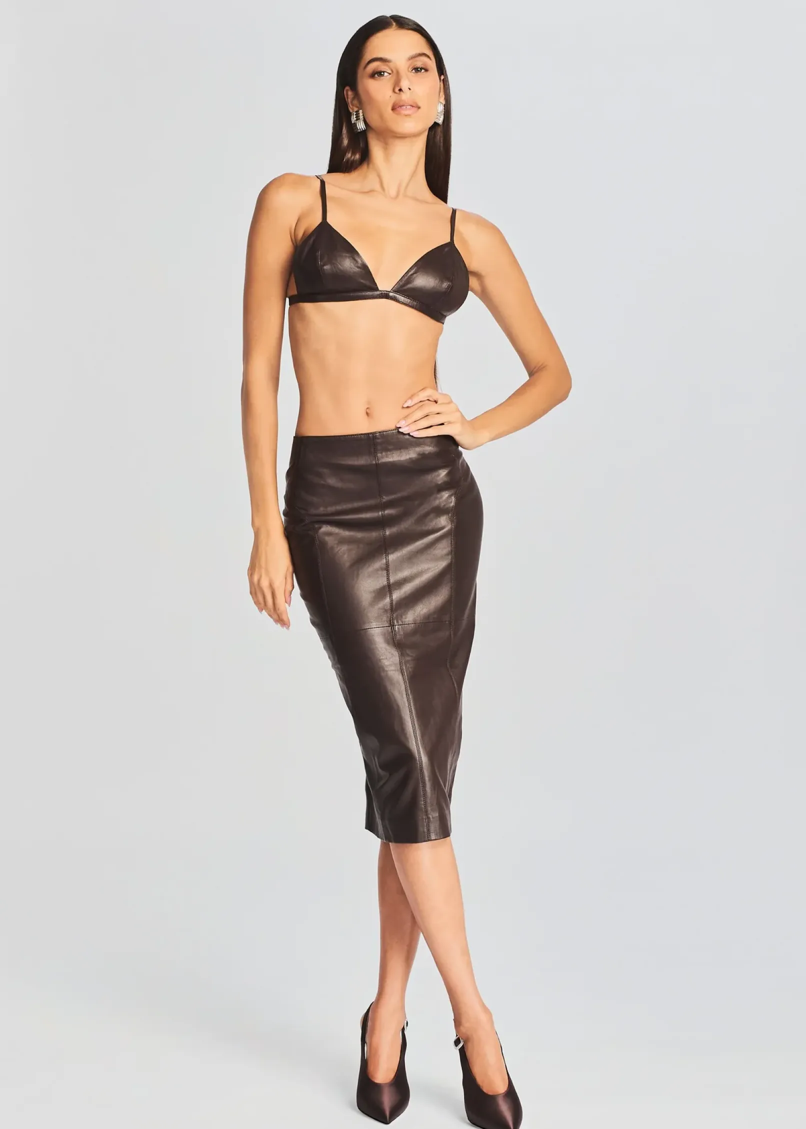 Best Sale Mercy Leather Skirt Men Neutral Moments
