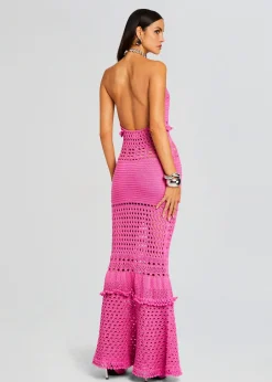 Cheap Mesa Knit Crochet Dress Spring Knits