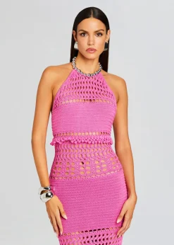 Cheap Mesa Knit Crochet Dress Spring Knits
