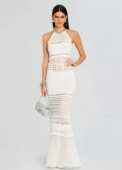 Fashion Mesa Knit Crochet Dress Spring Knits