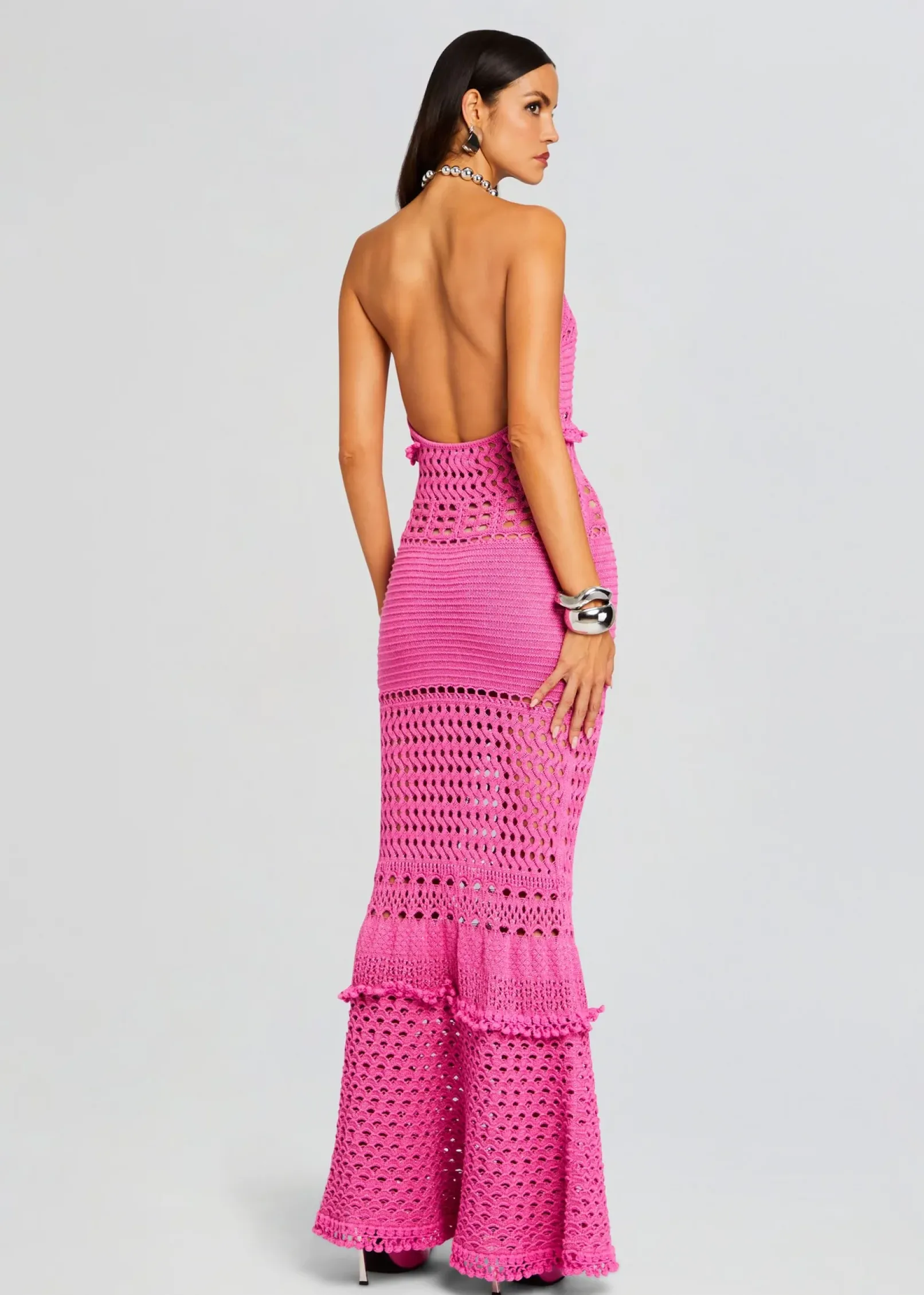 Store Mesa Knit Crochet Dress Resort '24