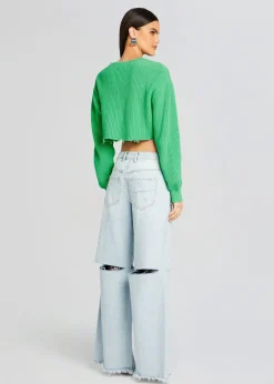 Fashion Mid Cropped Devin Sweater Tops
