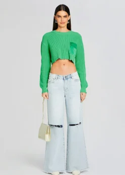 Fashion Mid Cropped Devin Sweater Tops