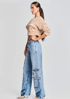 Best Mid Cropped Devin Sweater Men Neutral Moments