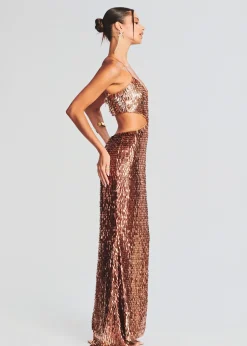 Cheap Miko Feather Sequin Dress Guest Of