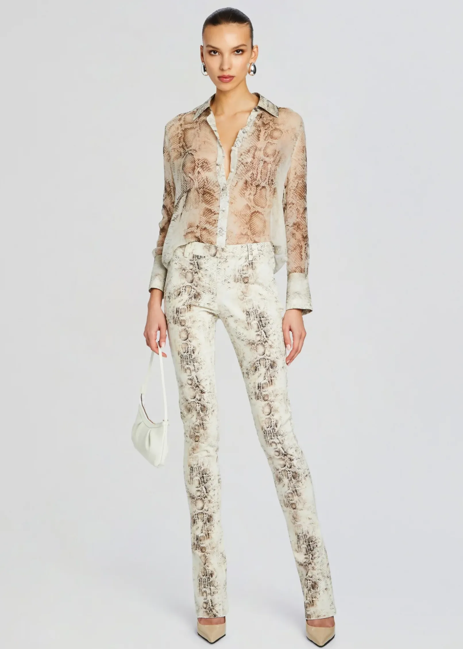 Outlet Milena Silk Blouse Business Chic