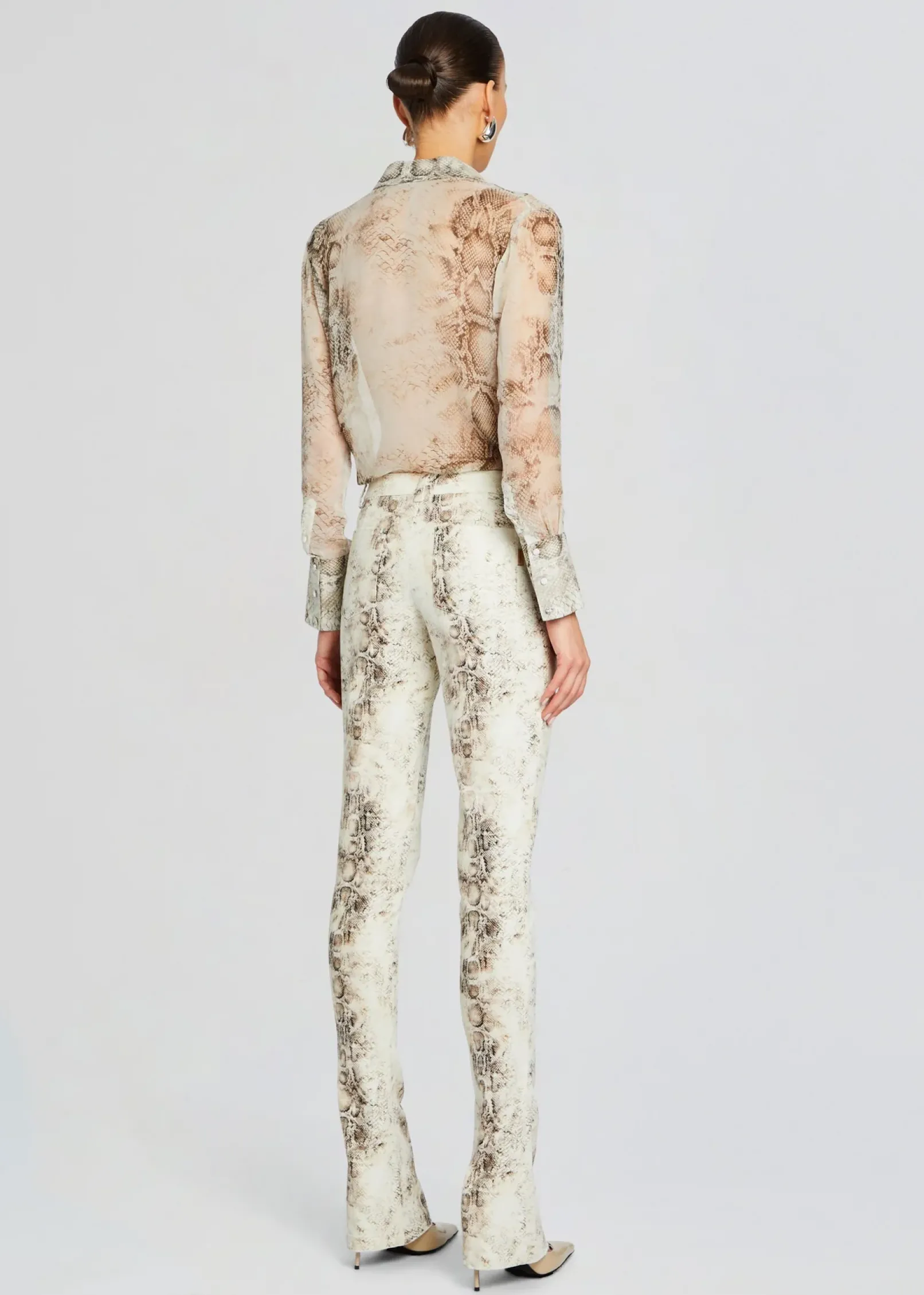 Outlet Milena Silk Blouse Business Chic