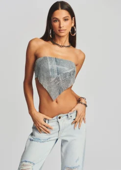 Cheap Milos Embellished Chainmail Top Final Sale