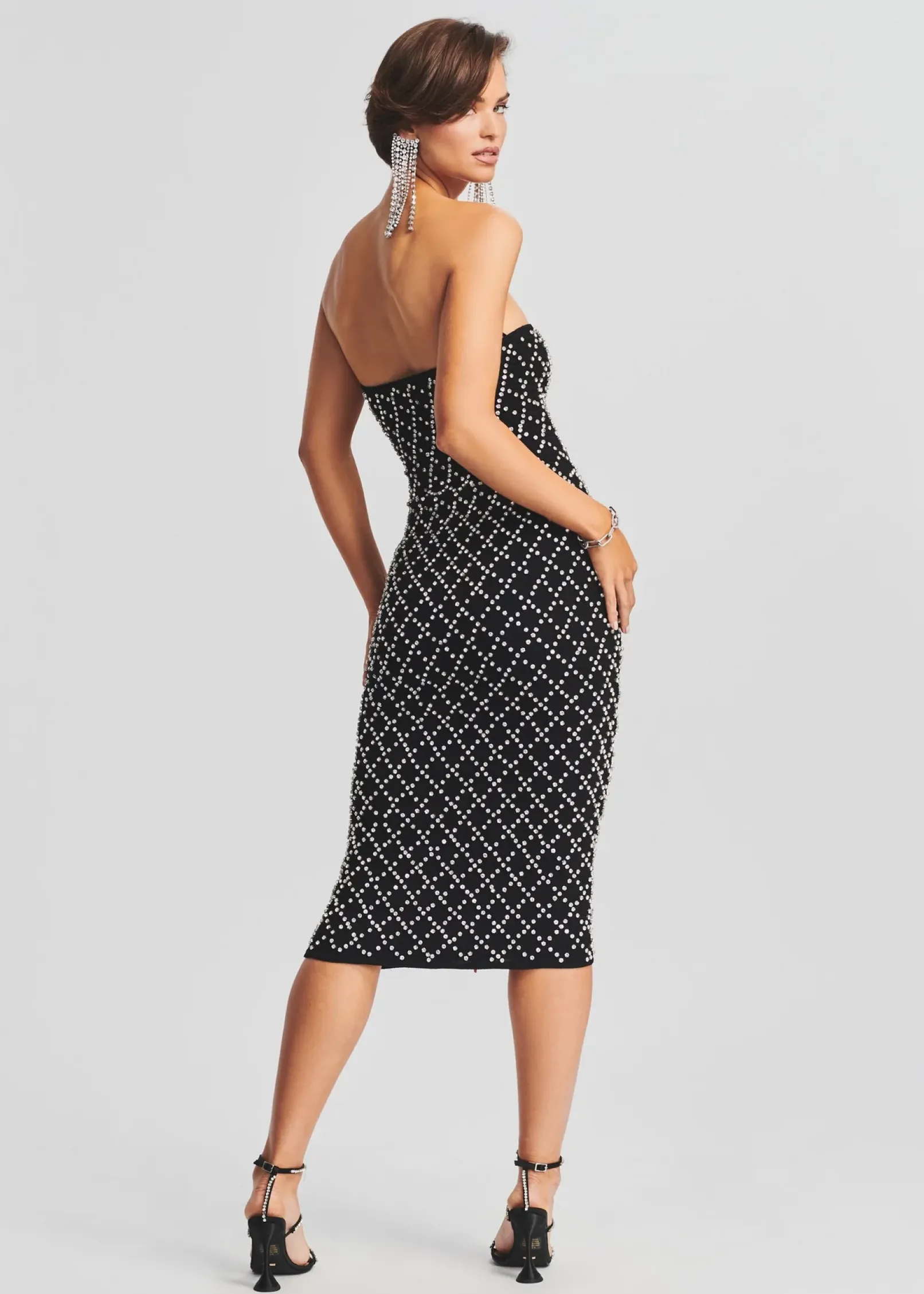 Best Sale Minetta Embellished Chiffon Dress RETROFÊTE