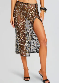 Store Mirage Embellished Skirt Sheer Bliss