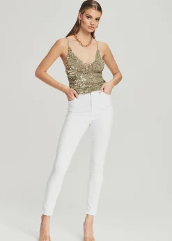 Store Molly Sequin Crochet Top Final Sale