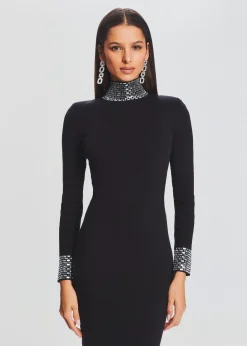 Cheap Monroe Embellished Knit Dress RETROFÊTE