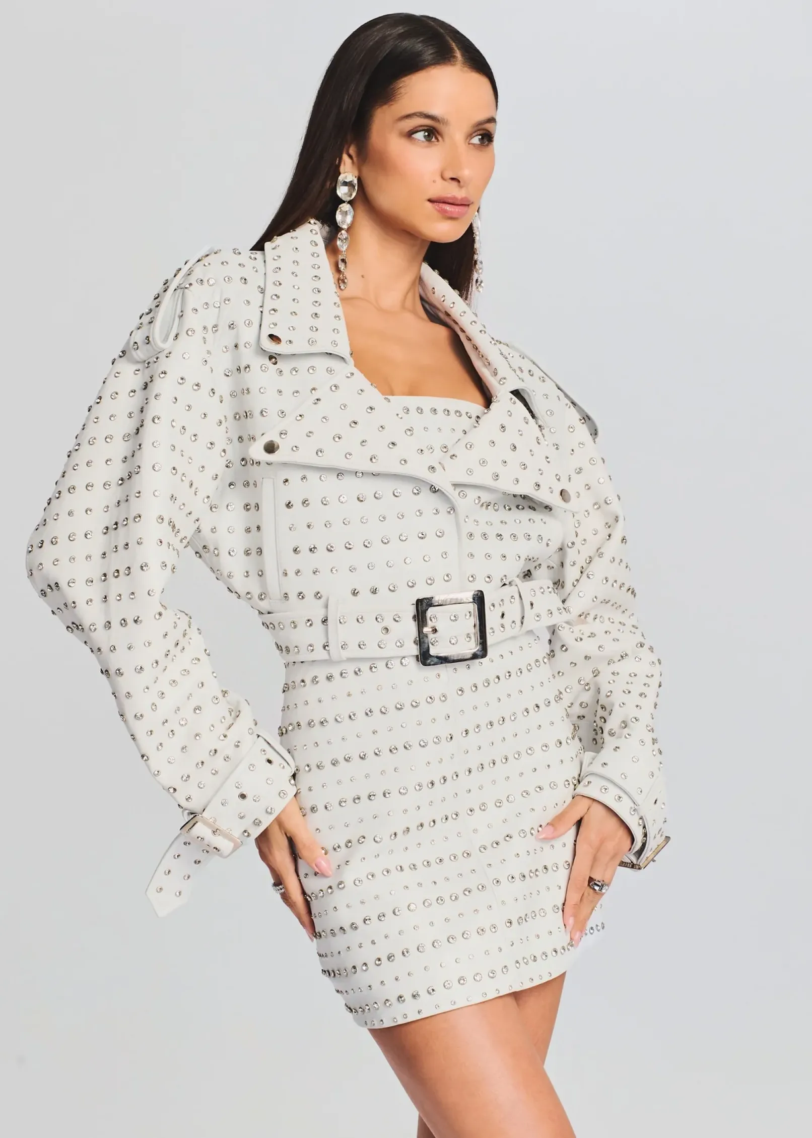 Store Mora Embellished Leather Jacket Exclusively Ours