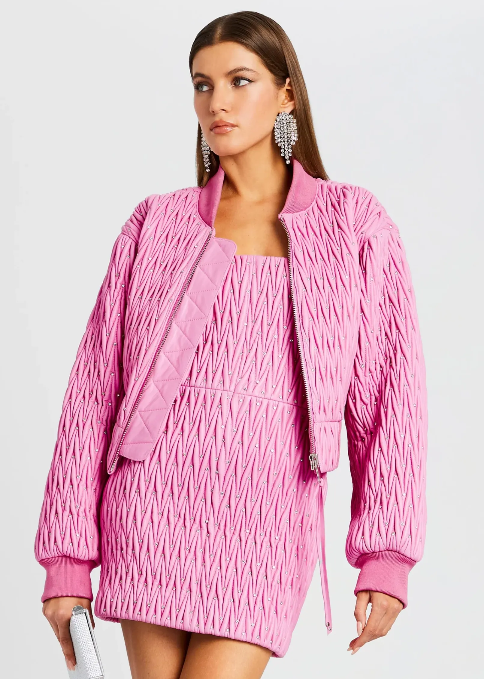 Outlet Morgana Embellished Leather Jacket Resort '24