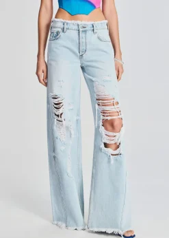 Sale Mountain Wide Leg Jean Denim