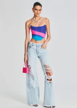 Sale Mountain Wide Leg Jean Denim