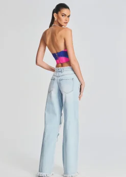 Sale Mountain Wide Leg Jean Denim