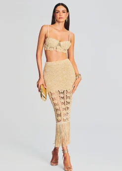 Store Naida Crochet Skirt Bottoms