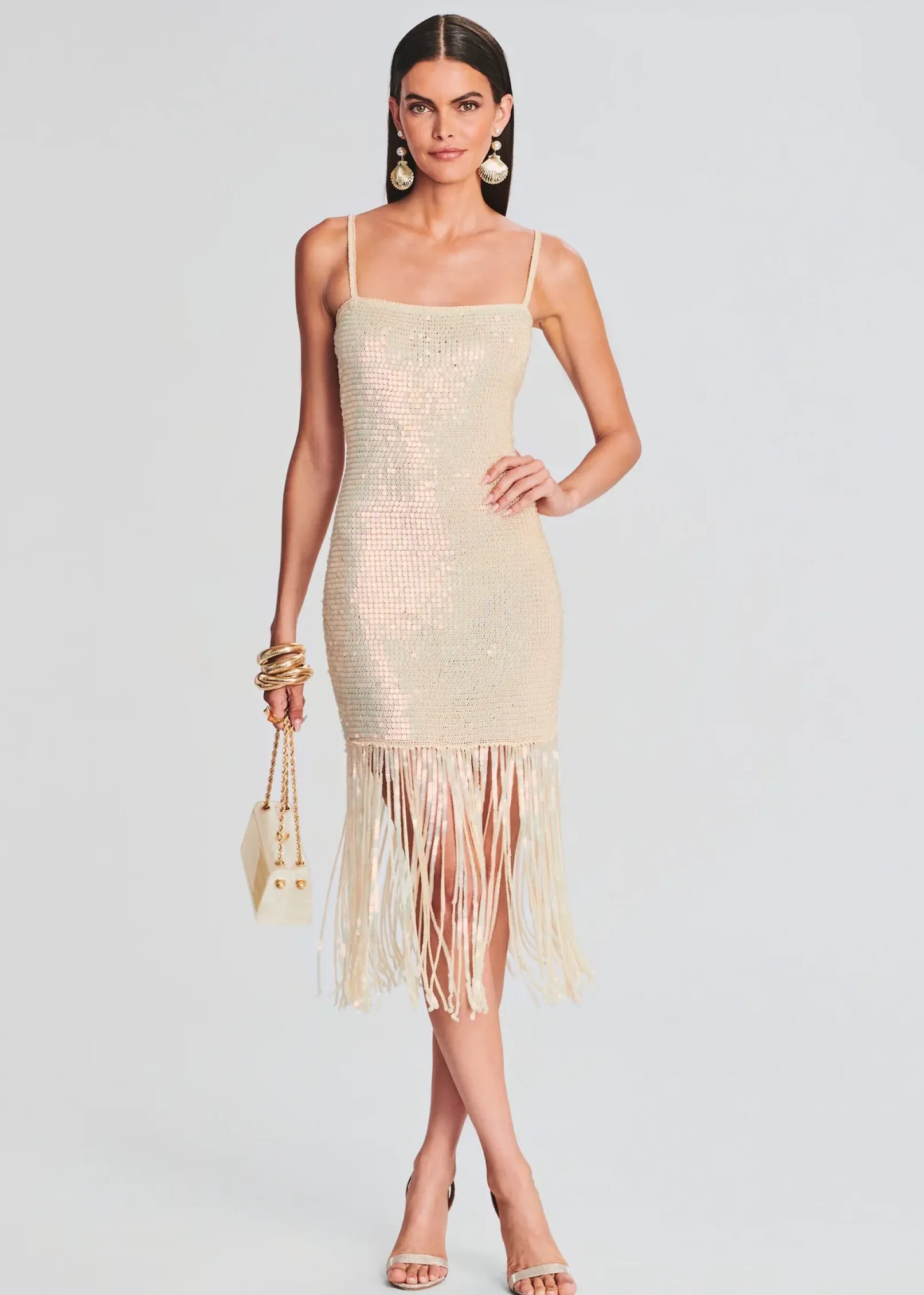 Online Nalu Sequin Crochet Dress Guest Of