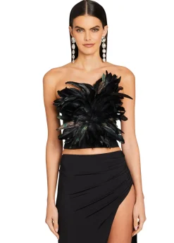 Shop Nicki Feather Top Tops