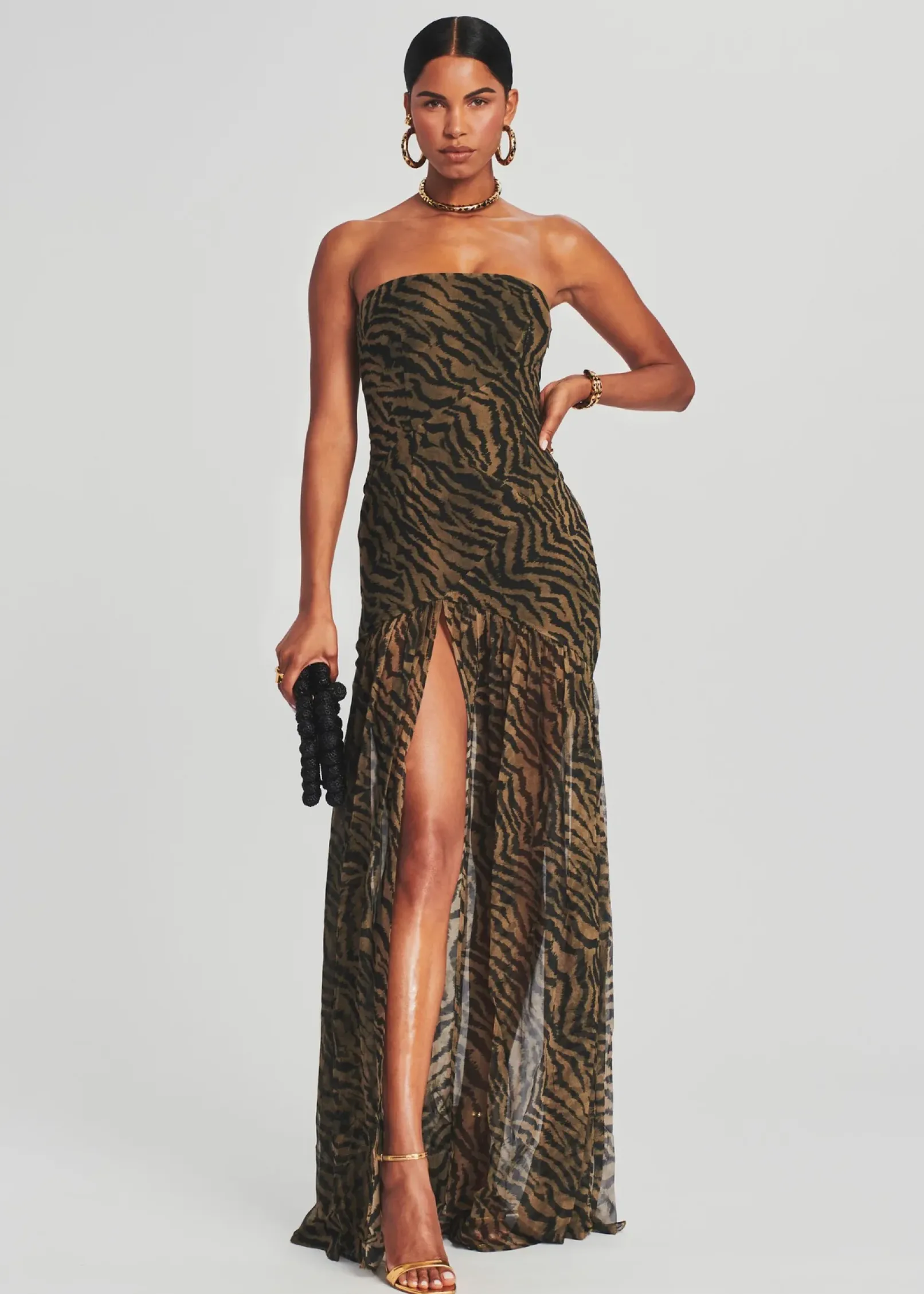 Discount Nicole Silk Chiffon Dress Gowns