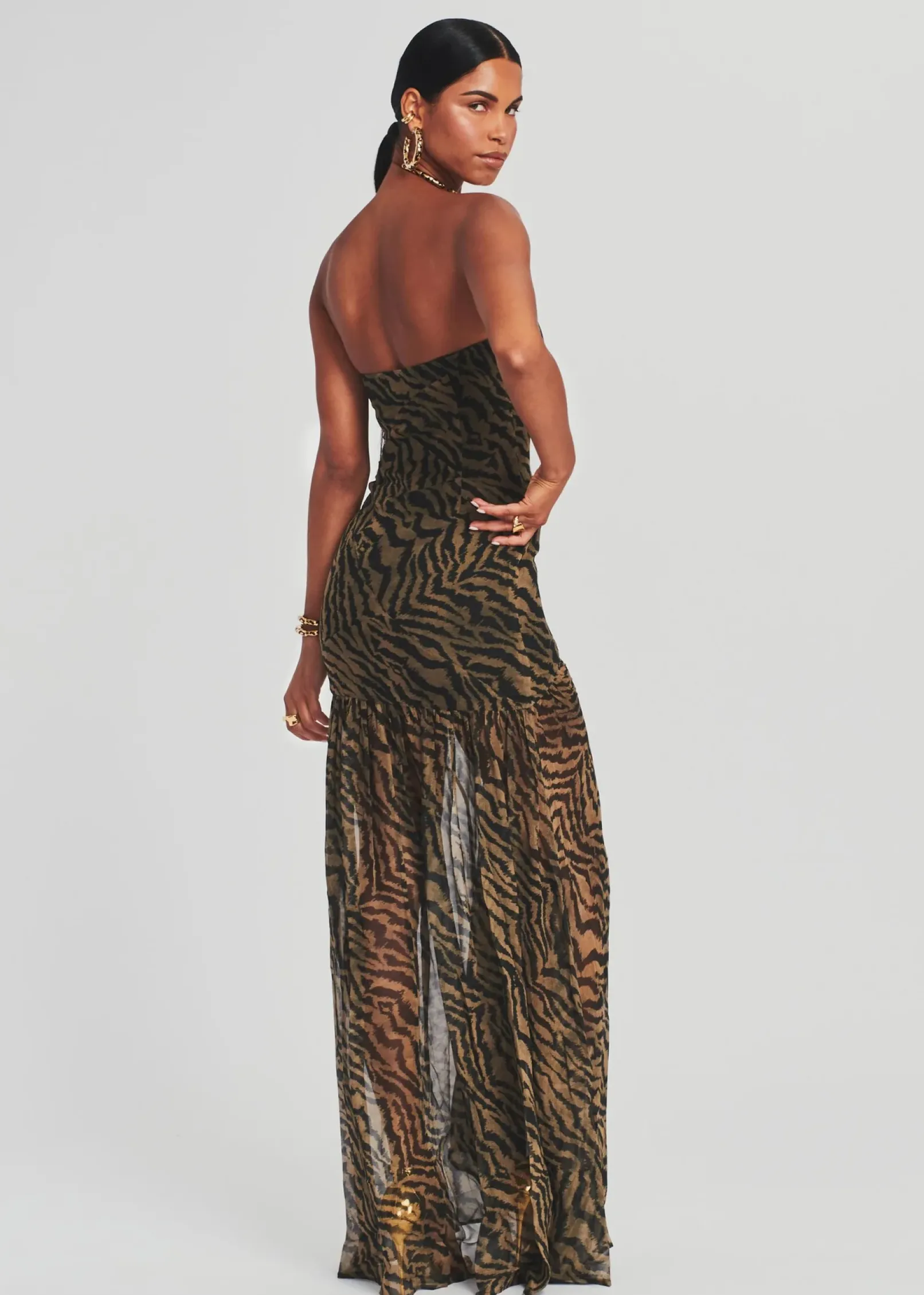 Discount Nicole Silk Chiffon Dress Gowns