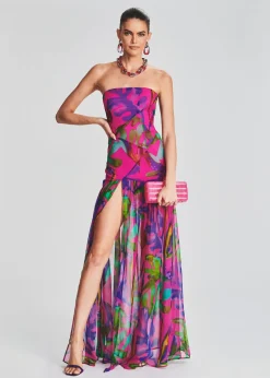 Store Nicole Silk Chiffon Dress Bridal Party