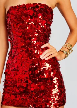 Cheap Nolia Sequin Embellished Dress Subtle Shimmer
