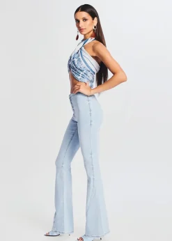 Online Nora Mid Rise Flare Jean Bottoms