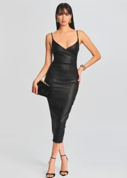 Fashion Norrie Coated Denim Dress Dresses