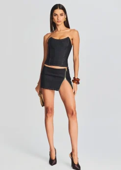Discount Nyla Denim Skirt Day to Night