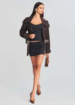 Discount Nyla Denim Skirt Day to Night