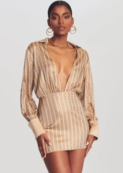 Cheap Oliver Embellished Silk Dress RETROFÊTE