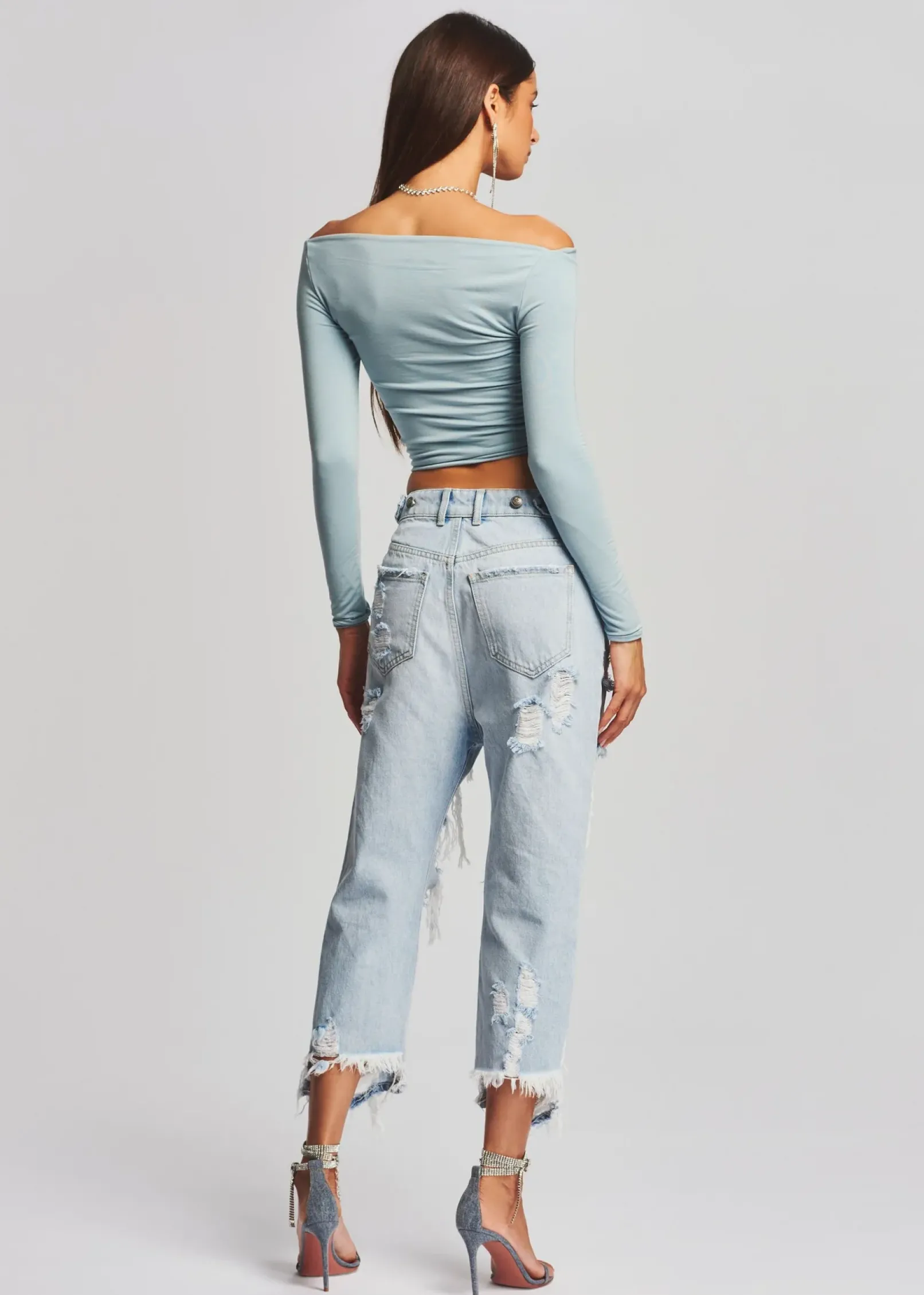 Discount Omar Drop Boyfriend Jean Denim
