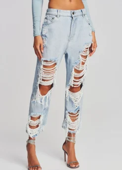 Fashion Omar Drop Boyfriend Jean Bottoms