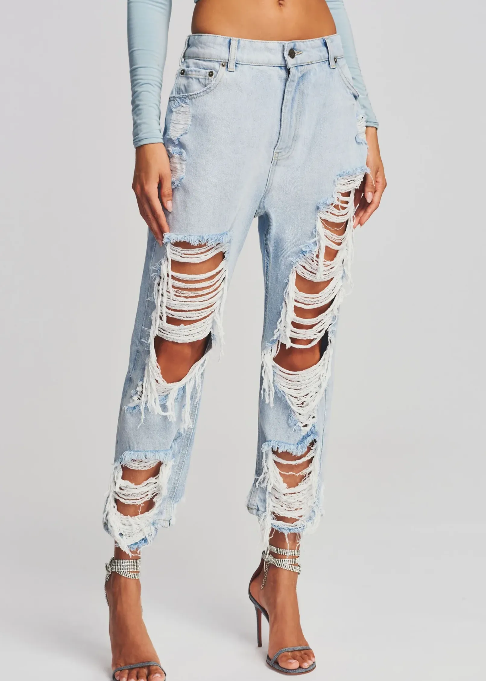 Fashion Omar Drop Boyfriend Jean Bottoms