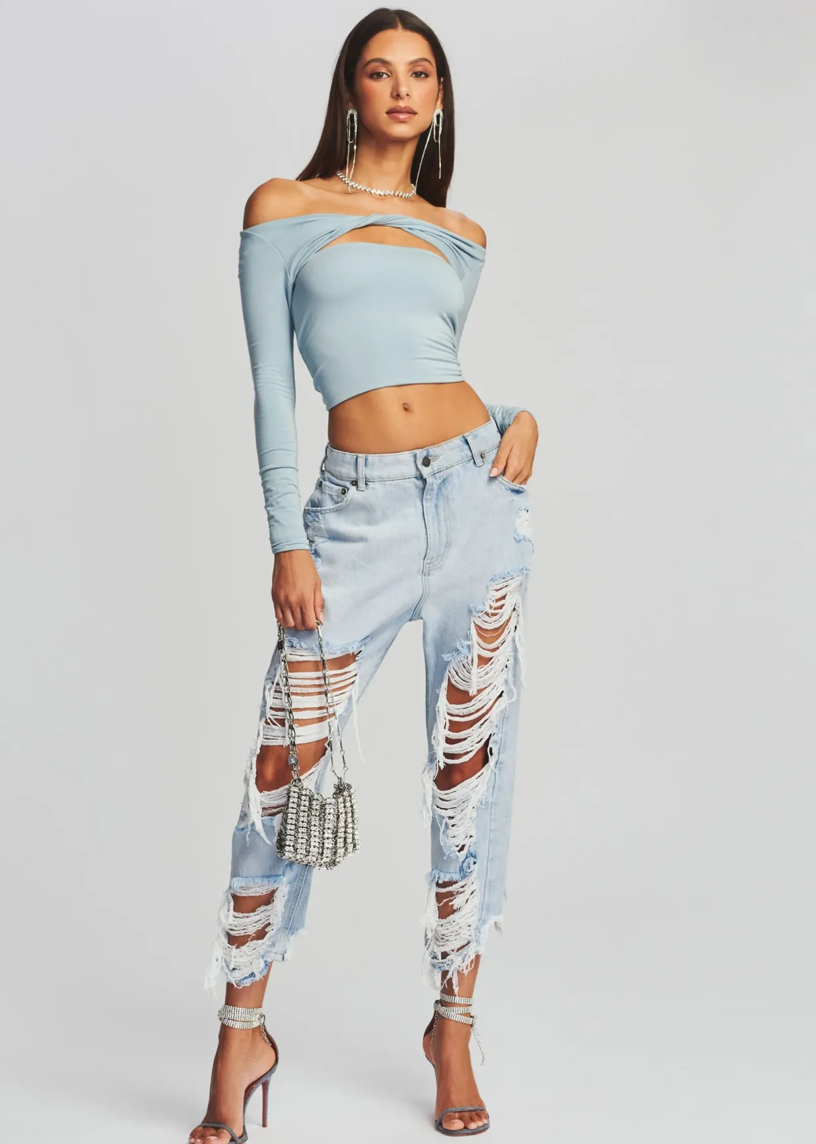 Fashion Omar Drop Boyfriend Jean Bottoms