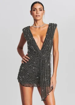 Outlet Onyx Crystal Embellished Dress Dresses