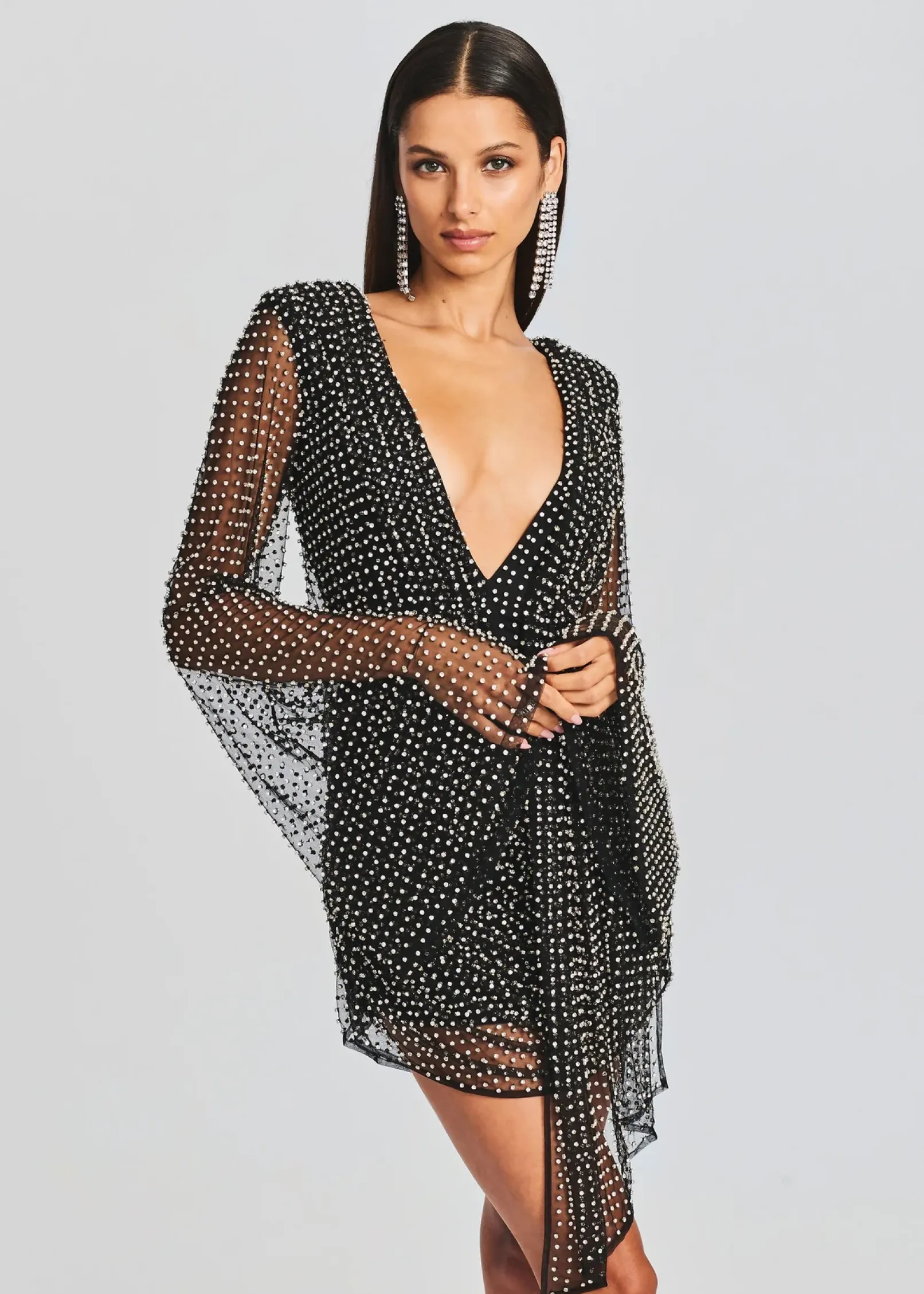Cheap Opal Crystal Embellished Dress Exclusively Ours