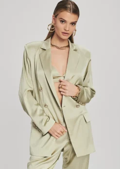 Shop Pandora Silk Blazer Jackets