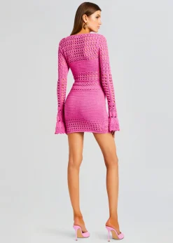 Flash Sale Peony Knit Crochet Dress Resort '24