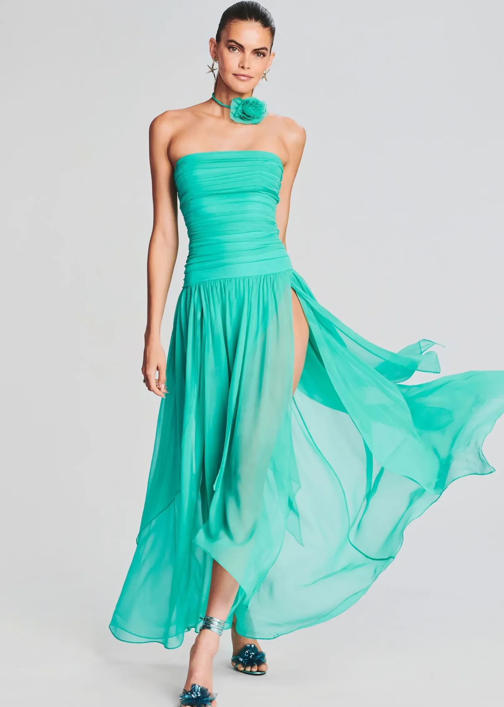 Best Perola Silk Chiffon Dress Guest Of