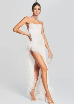 Sale Priscilla Feather Dress Rehearsal Dinner