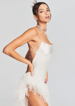 Best Priscilla Feather Dress The Destination Bride