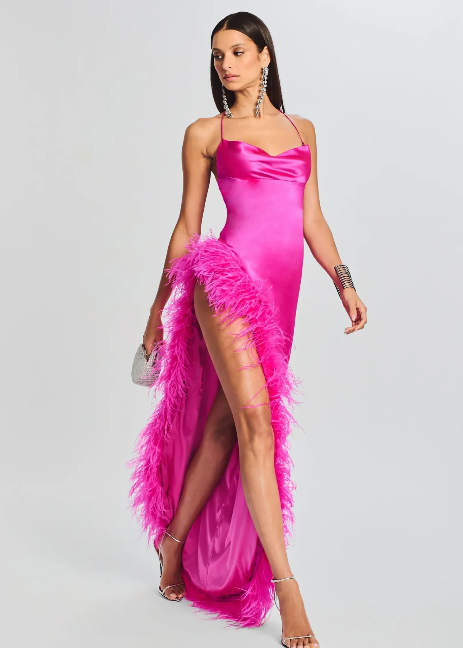 Shop Priscilla Feather Dress Guest Of