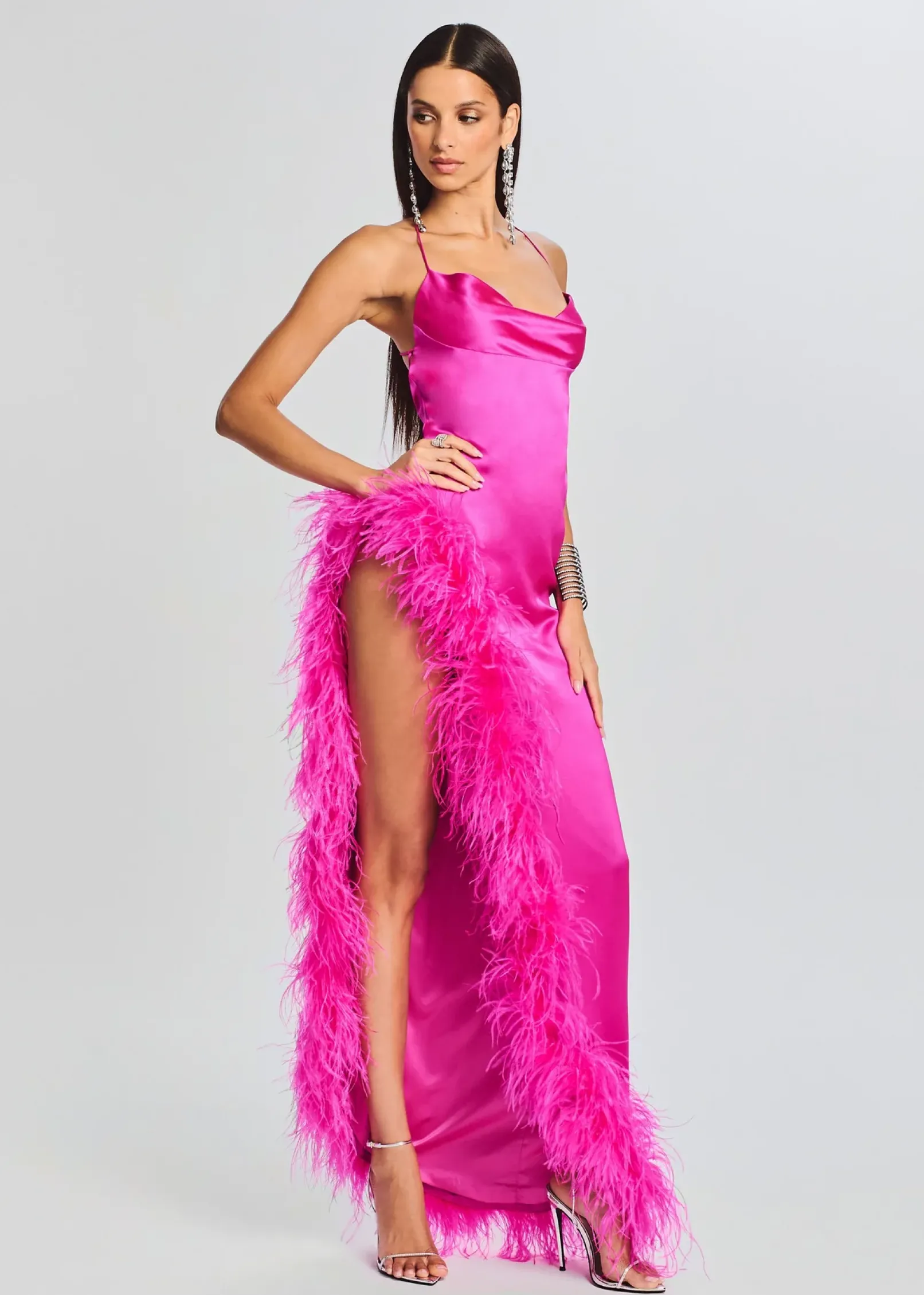 Shop Priscilla Feather Dress Guest Of