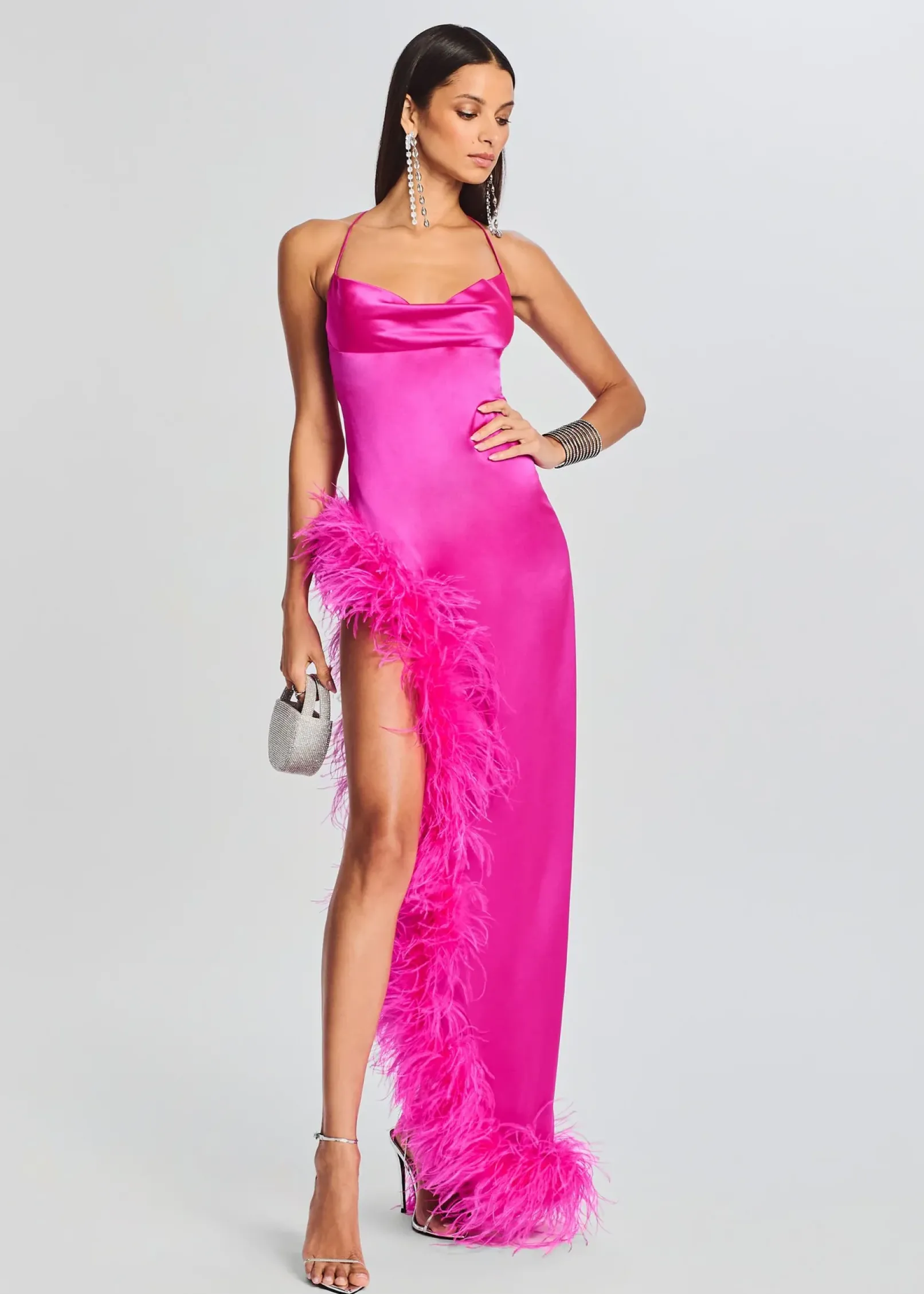 Shop Priscilla Feather Dress Guest Of