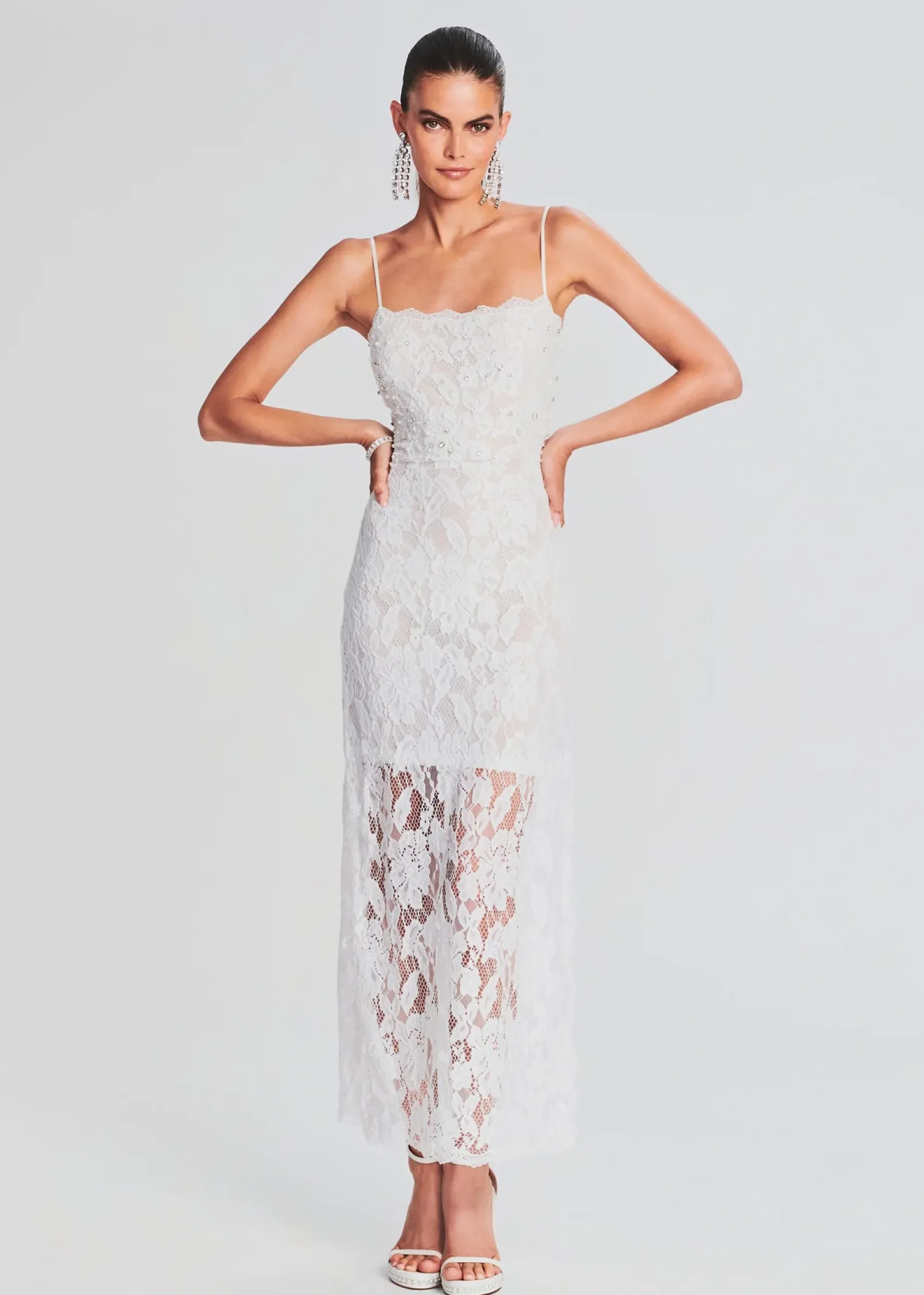 Discount Reet Lace Midi Dress Bachelorette Party